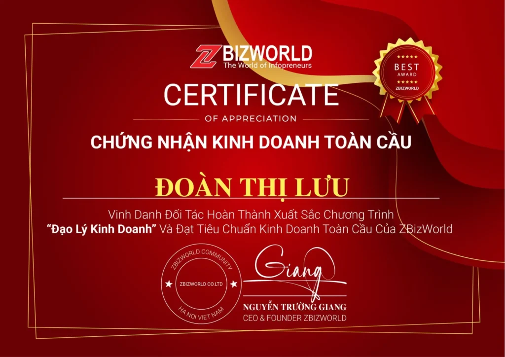 Đạo Lý Kinh Doanh